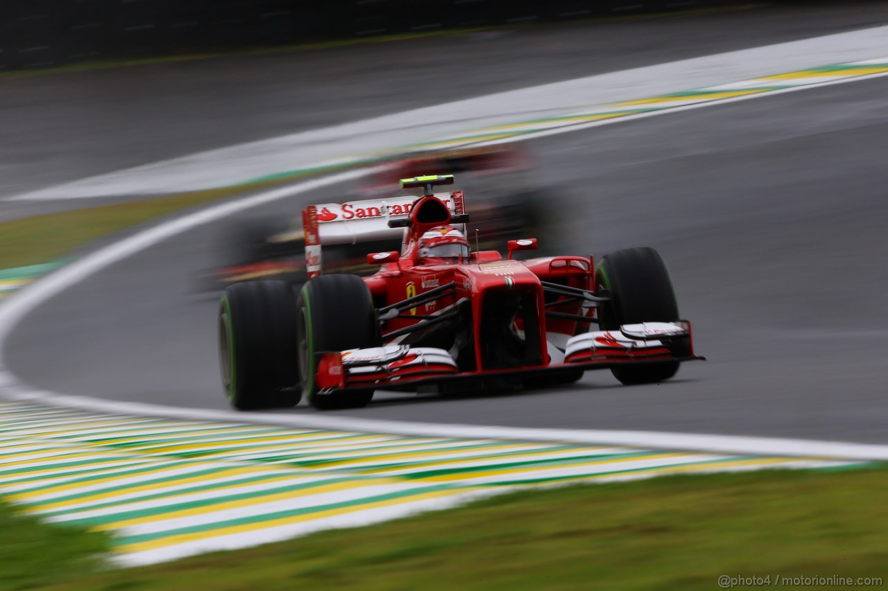 GP BRASILE, 22.11.2013- Prove Libere 1, Felipe Massa (BRA) Ferrari F138 