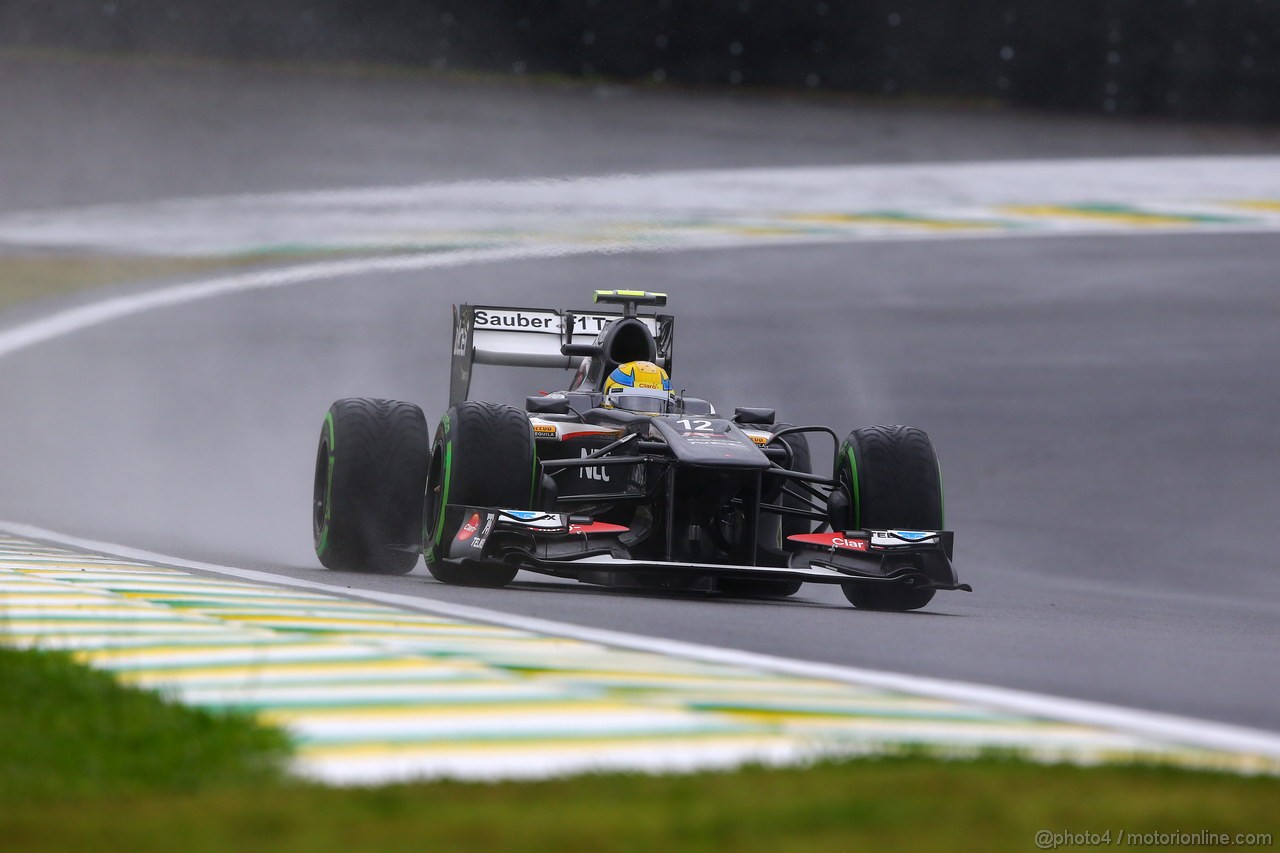 GP BRASILE, 22.11.2013- Prove Libere 1, Esteban Gutierrez (MEX), Sauber F1 Team C32 