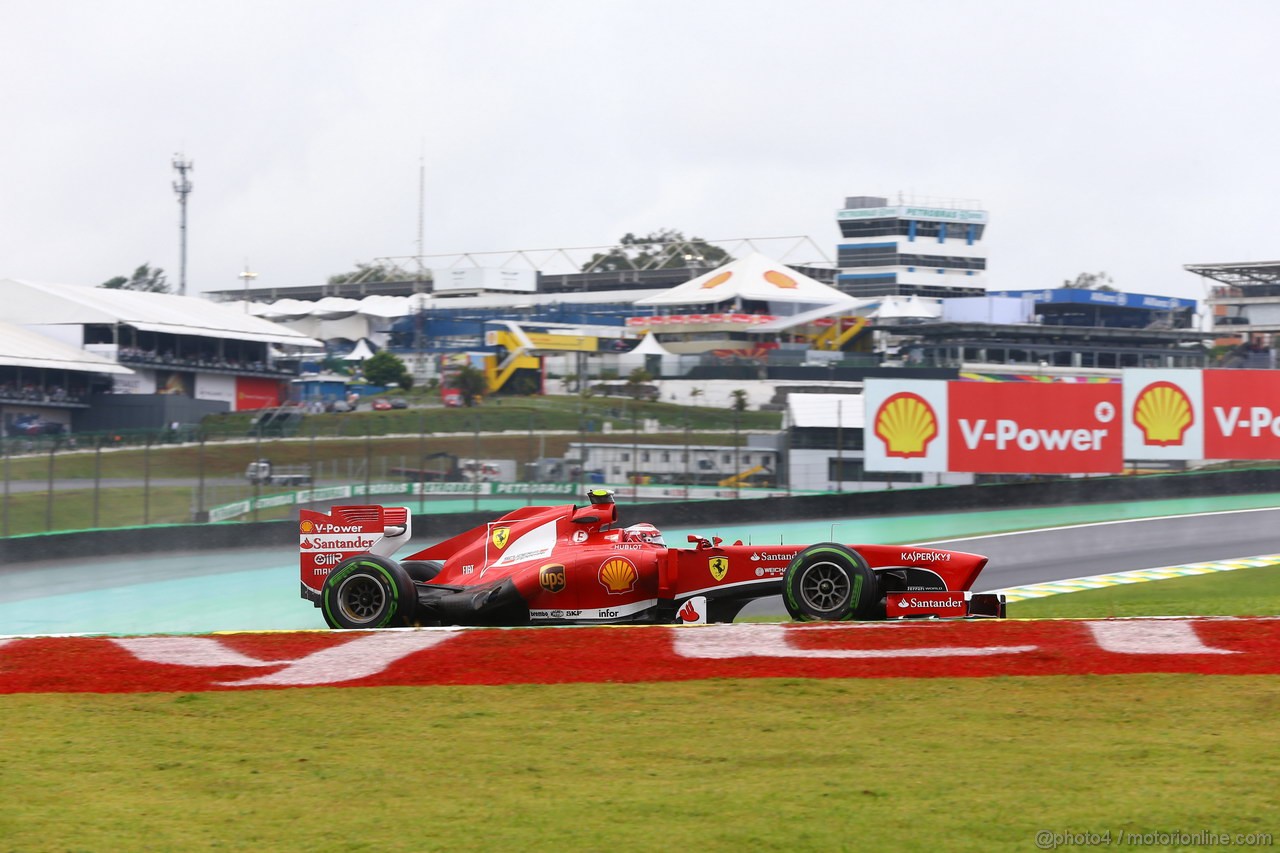 GP BRASILE, 22.11.2013- Prove Libere 1, Felipe Massa (BRA) Ferrari F138 