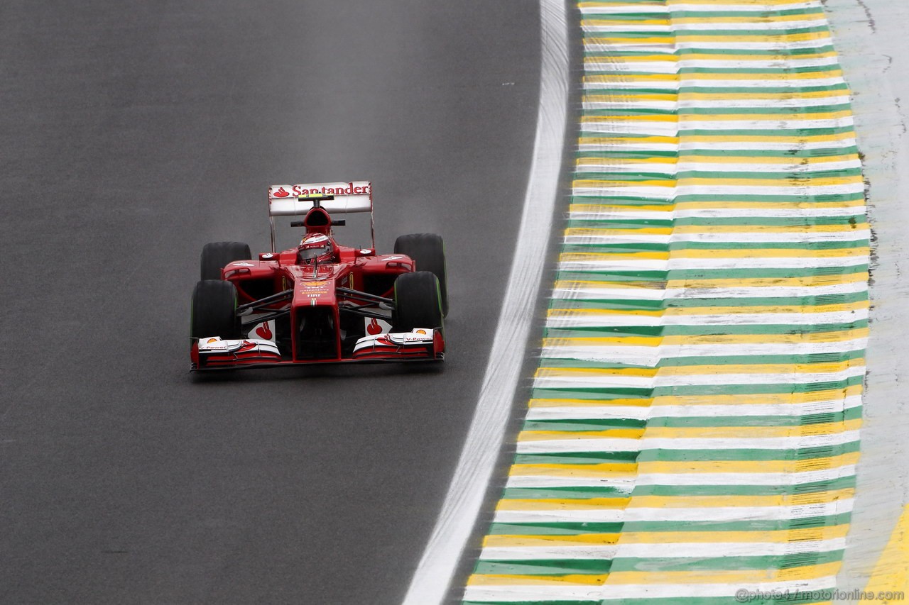 GP BRASILE, 22.11.2013- Prove Libere 1, Felipe Massa (BRA) Ferrari F138 