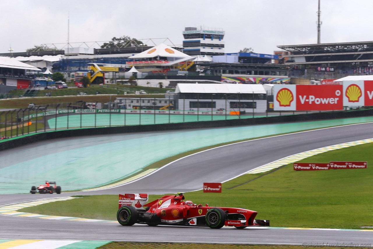 GP BRASILE, 22.11.2013- Prove Libere 1, Felipe Massa (BRA) Ferrari F138 