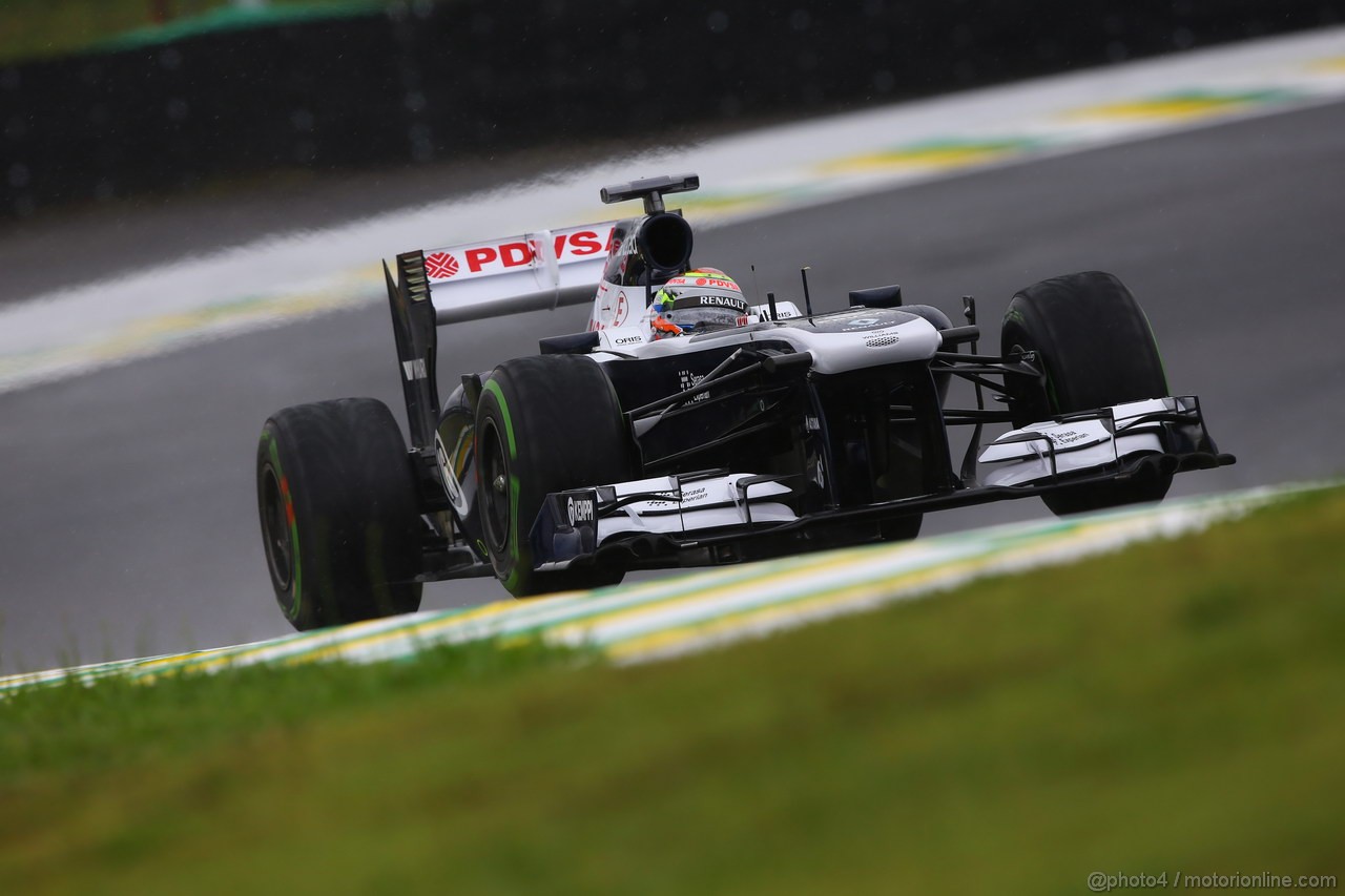 GP BRASILE, 22.11.2013- Prove Libere 1, Pastor Maldonado (VEN) Williams F1 Team FW35 