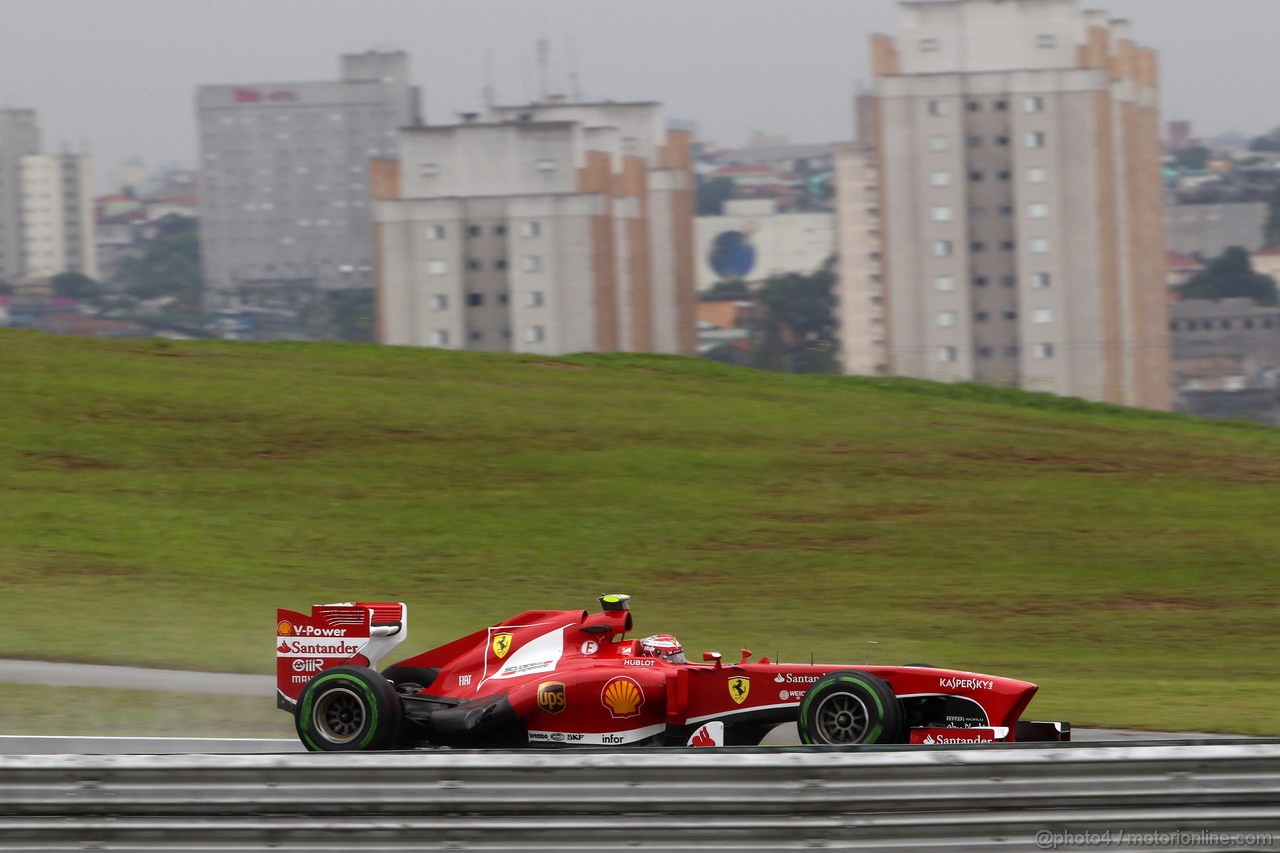 GP BRASILE, 22.11.2013- Prove Libere 1, Felipe Massa (BRA) Ferrari F138 