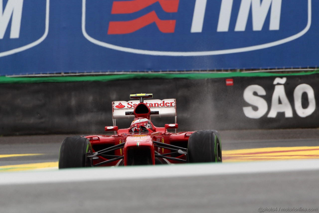 GP BRASILE, 22.11.2013- Prove Libere 1, Felipe Massa (BRA) Ferrari F138 
