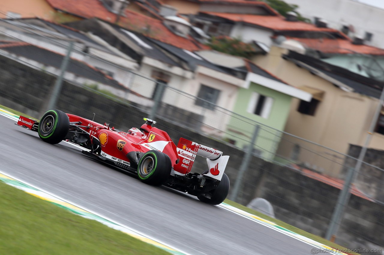 GP BRASILE, 22.11.2013- Prove Libere 1, Felipe Massa (BRA) Ferrari F138 