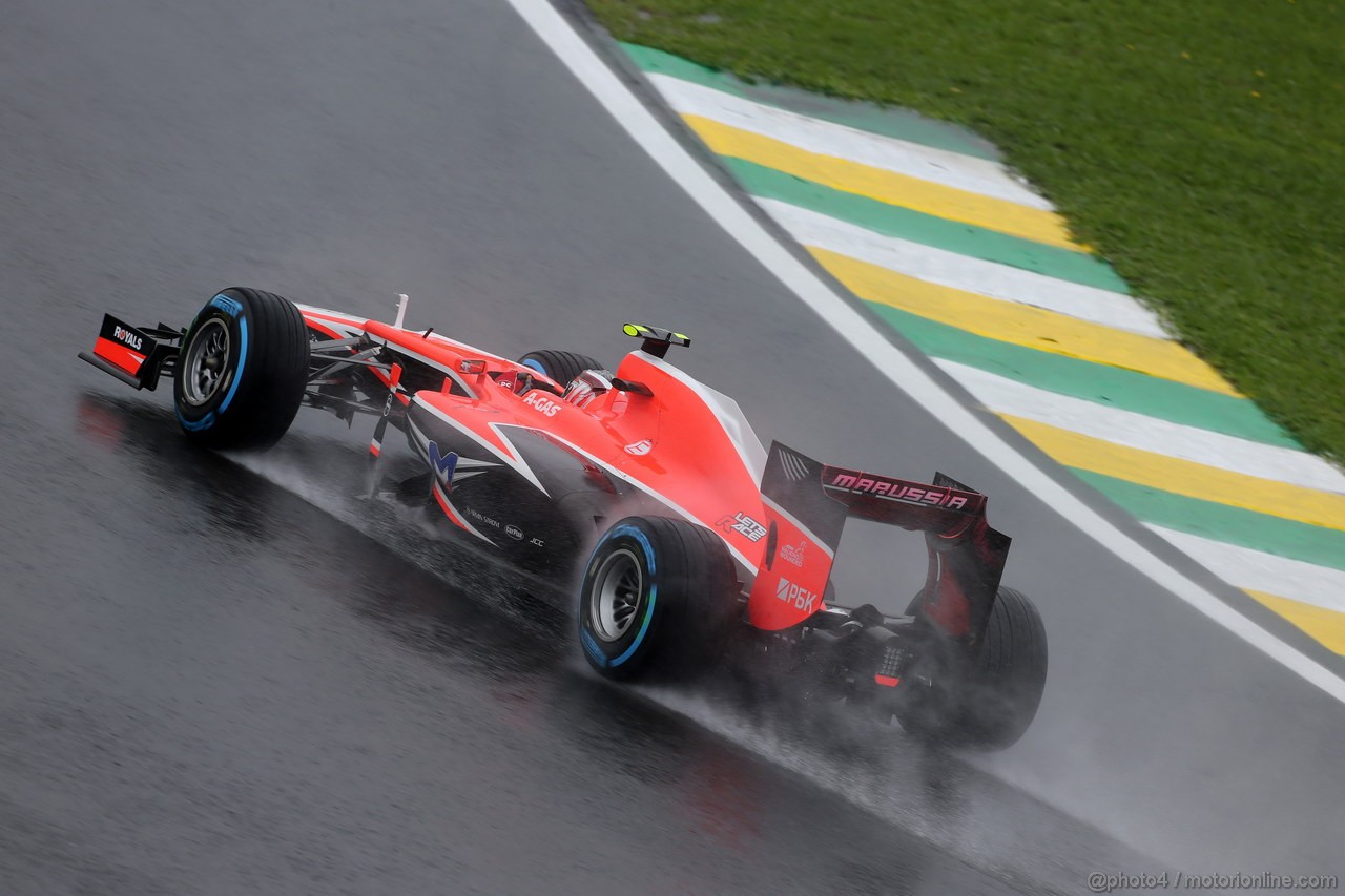 GP BRASILE, 22.11.2013- Prove Libere 2, Max Chilton (GBR), Marussia F1 Team MR02 