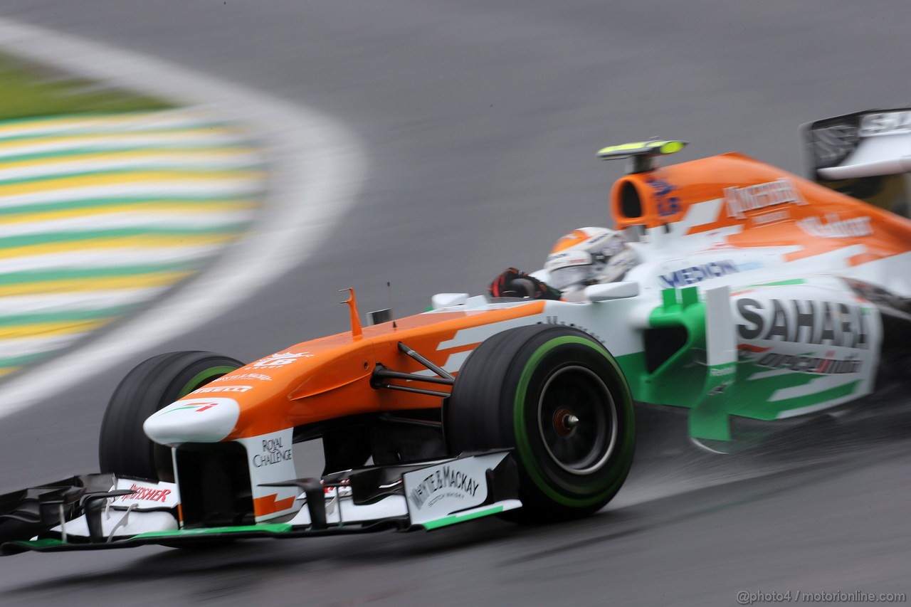 GP BRASILE, 22.11.2013- Prove Libere 2, Adrian Sutil (GER), Sahara Force India F1 Team VJM06 