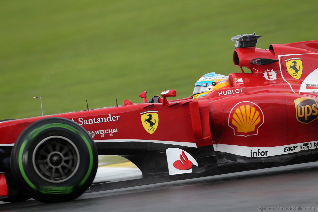 GP BRASILE, 22.11.2013- Prove Libere 2, Fernando Alonso (ESP) Ferrari F138 