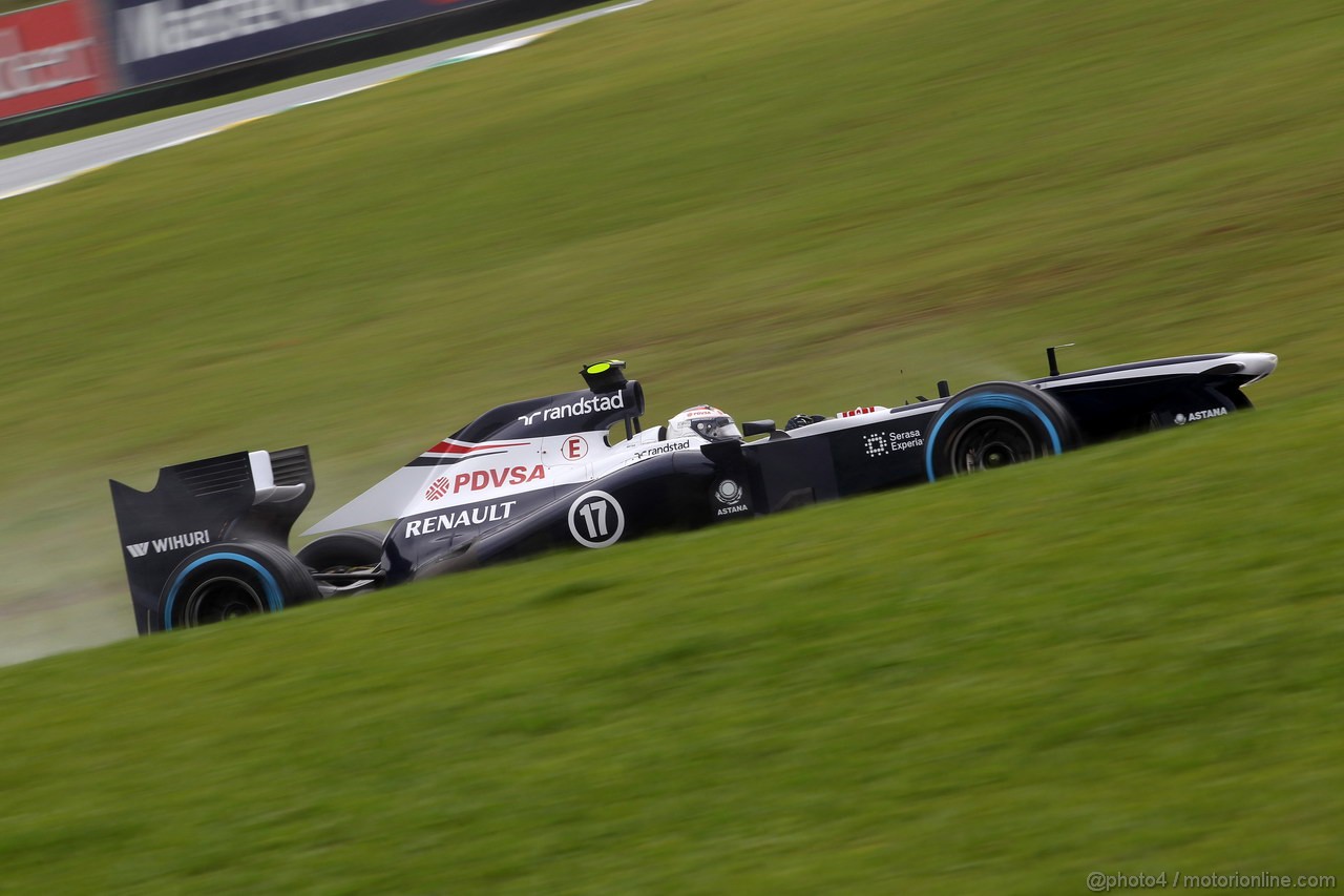 GP BRASILE, 22.11.2013- Prove Libere 2, Valtteri Bottas (FIN), Williams F1 Team FW35 