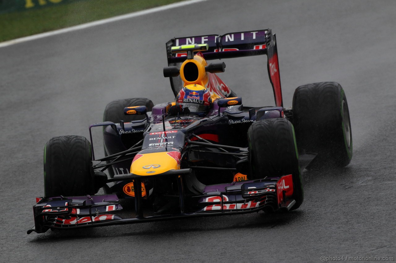 GP BRASILE, 22.11.2013- Prove Libere 2, Mark Webber (AUS) Red Bull Racing RB9 