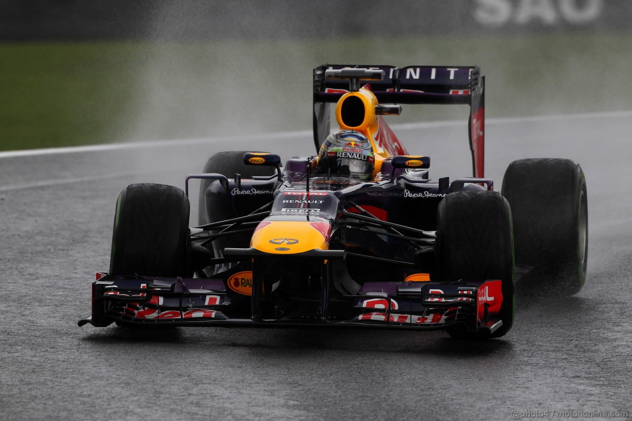 GP BRASILE, 22.11.2013- Prove Libere 2, Sebastian Vettel (GER) Red Bull Racing RB9 