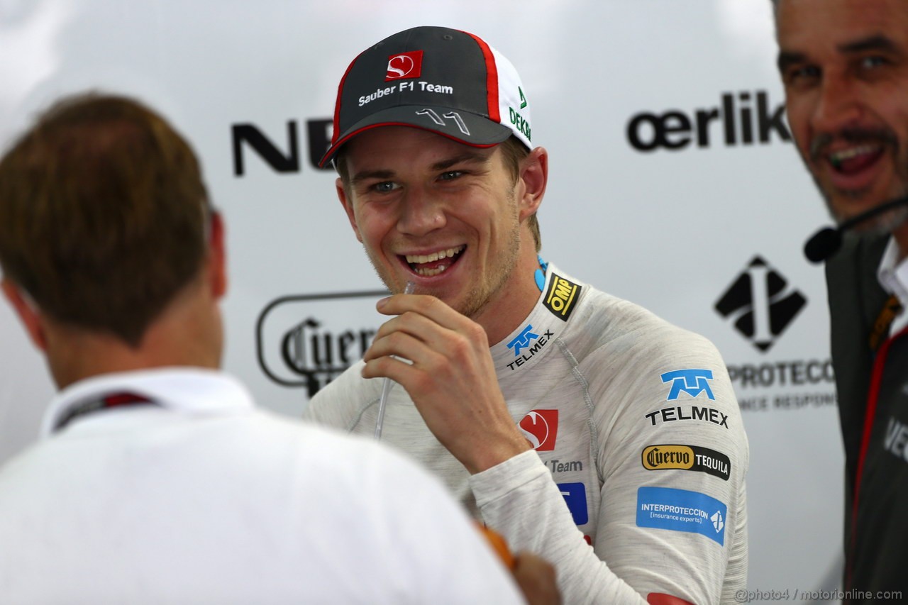 GP BRASILE, 22.11.2013- Prove Libere 2, Nico Hulkenberg (GER) Sauber F1 Team C32 