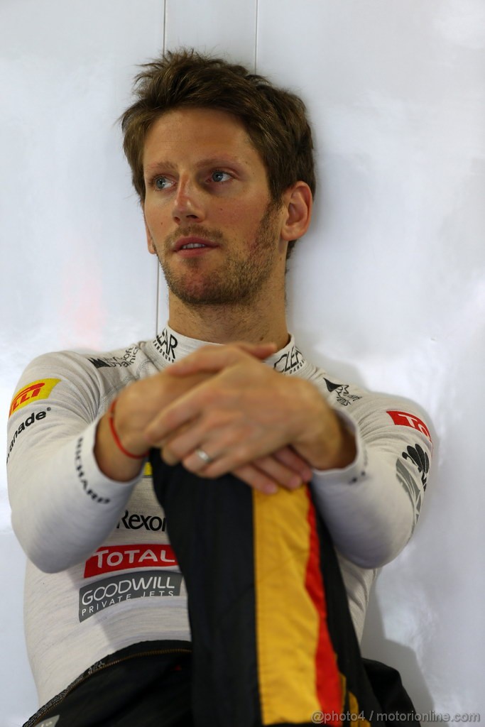 GP BRASILE, 22.11.2013- Prove Libere 2, Romain Grosjean (FRA) Lotus F1 Team E21