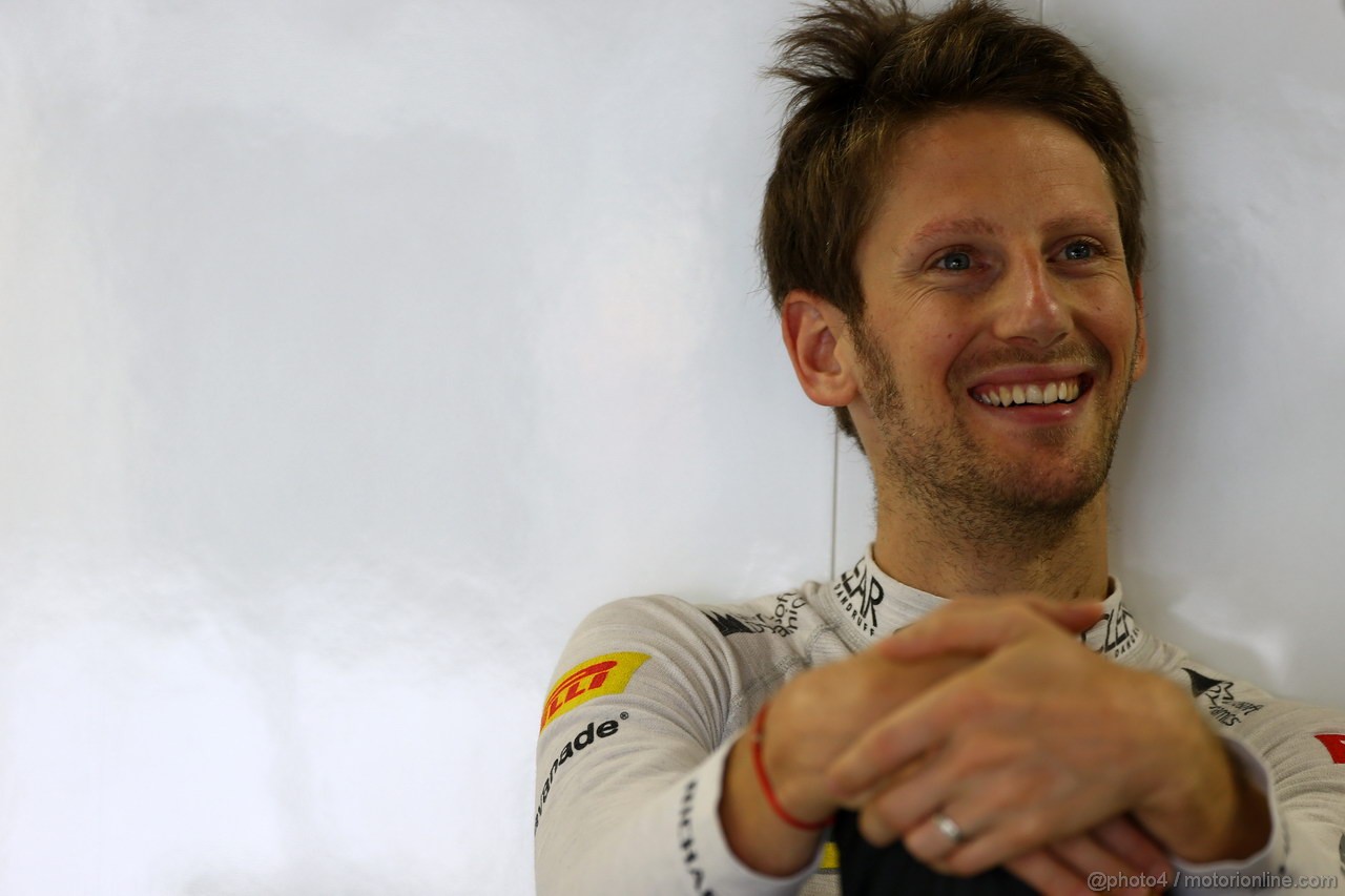 GP BRASILE, 22.11.2013- Prove Libere 2, Romain Grosjean (FRA) Lotus F1 Team E21 