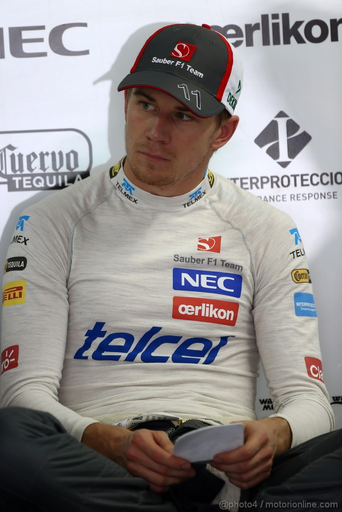GP BRASILE, 22.11.2013- Prove Libere 2, Nico Hulkenberg (GER) Sauber F1 Team C32 