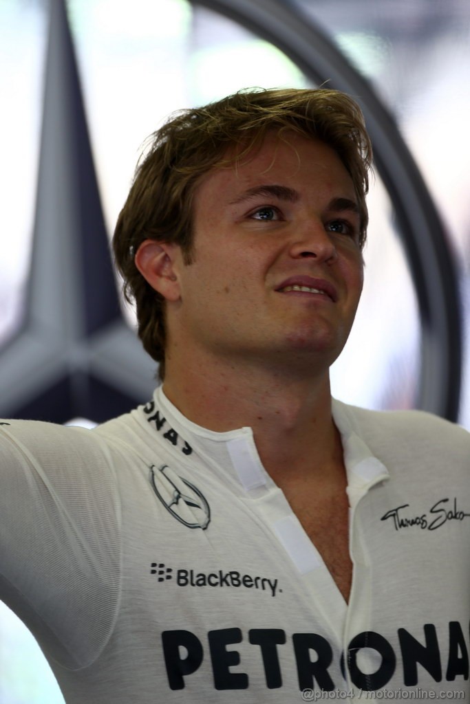 GP BRASILE, 22.11.2013- Prove Libere 2, Nico Rosberg (GER) Mercedes AMG F1 W04 