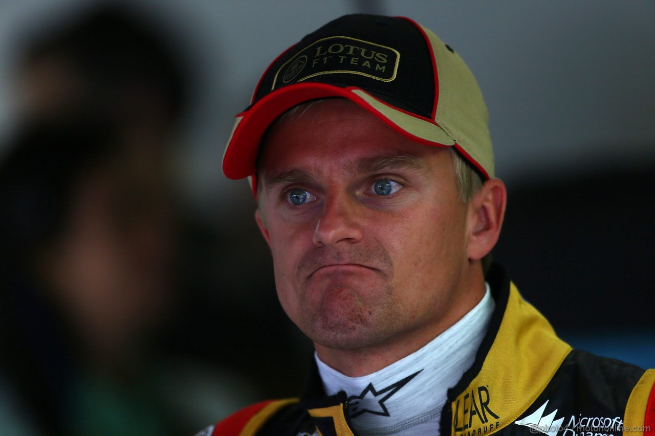 GP BRASILE, 22.11.2013- Prove Libere 2, Heikki Kovalainen (FIN) Lotus F1 Team E21  