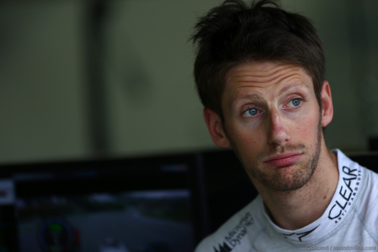 GP BRASILE, 22.11.2013- Prove Libere 2, Romain Grosjean (FRA) Lotus F1 Team E21 