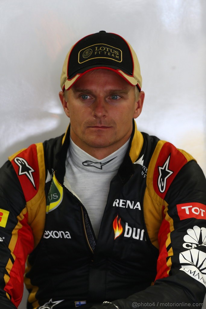 GP BRASILE, 22.11.2013- Prove Libere 2, Heikki Kovalainen (FIN) Lotus F1 Team E21  