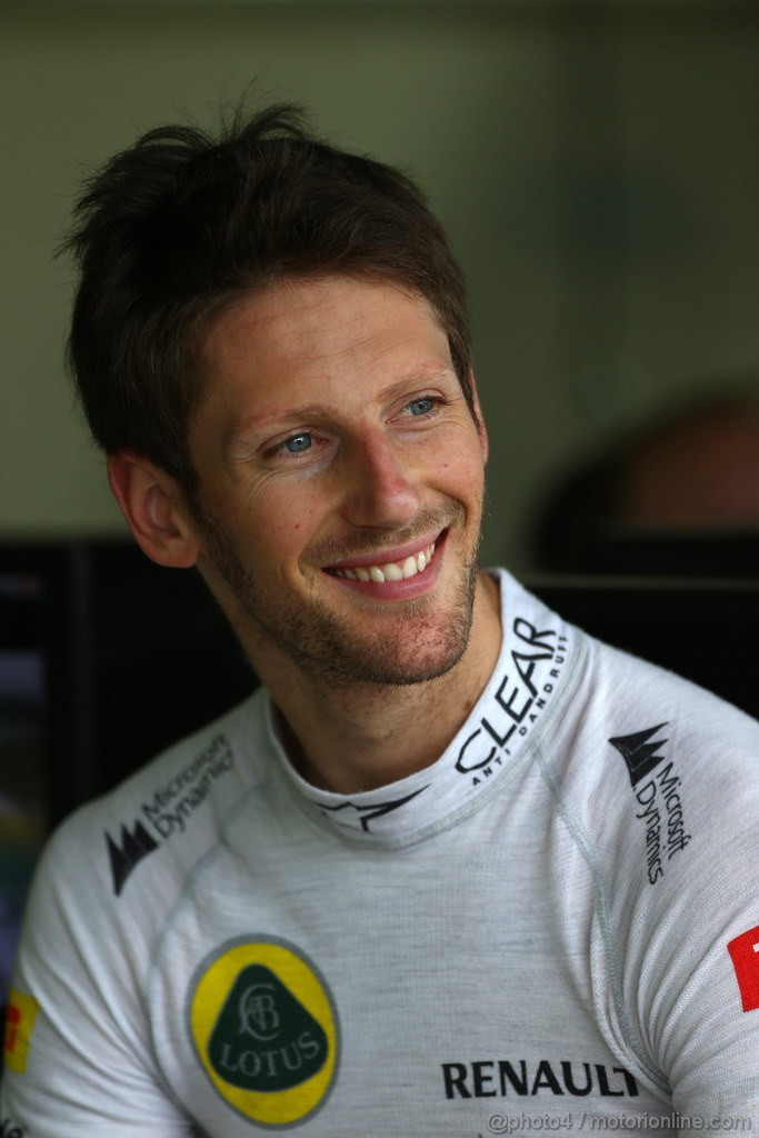 GP BRASILE, 22.11.2013- Prove Libere 2, Romain Grosjean (FRA) Lotus F1 Team E21 