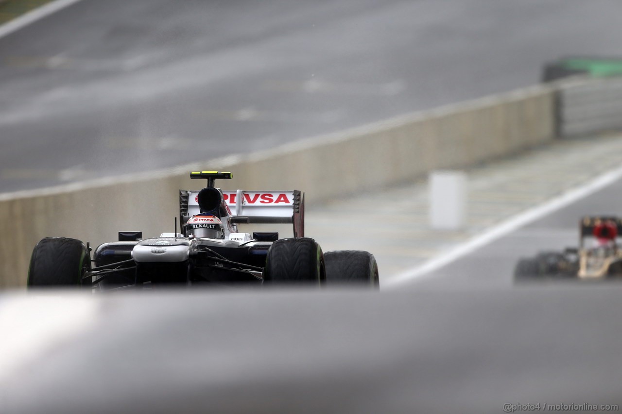 GP BRASILE, 22.11.2013- Prove Libere 2, Valtteri Bottas (FIN), Williams F1 Team FW35 
