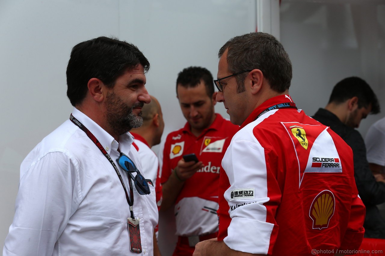 GP BRASILE, 22.11.2013- Prove Libere 2, Luis Garcia Abad (ESP), manager of Fernando Alonso (ESP) e Stefano Domenicali (ITA), Team Principal 