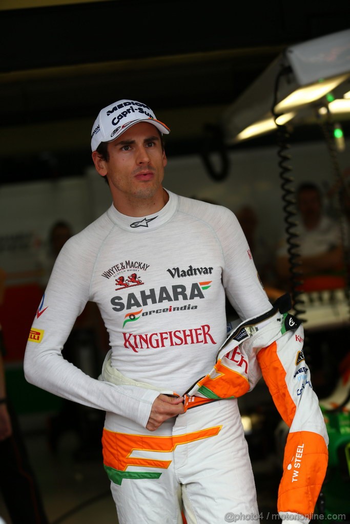 GP BRASILE, 22.11.2013- Prove Libere 2, Adrian Sutil (GER), Sahara Force India F1 Team VJM06