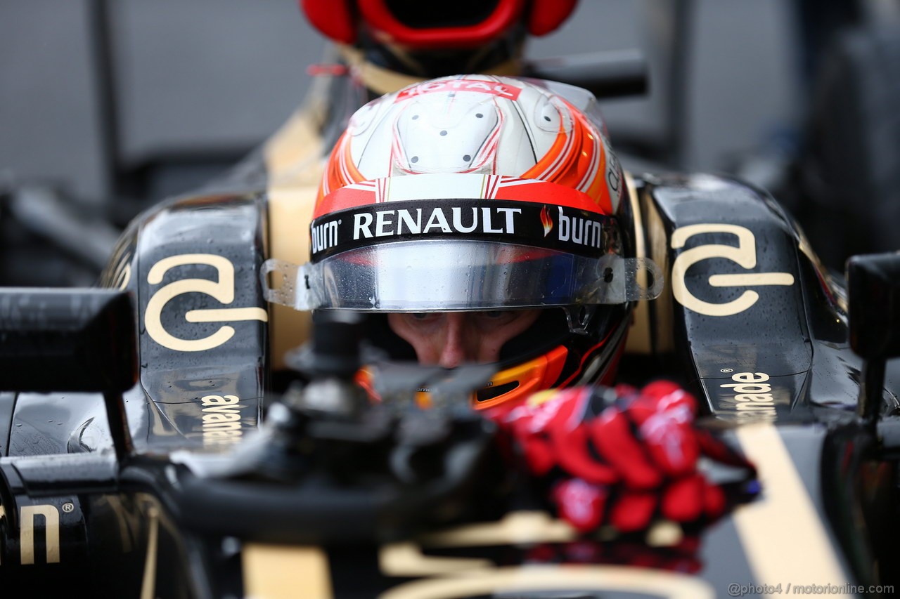 GP BRASILE, 22.11.2013- Prove Libere 2, Romain Grosjean (FRA) Lotus F1 Team E21