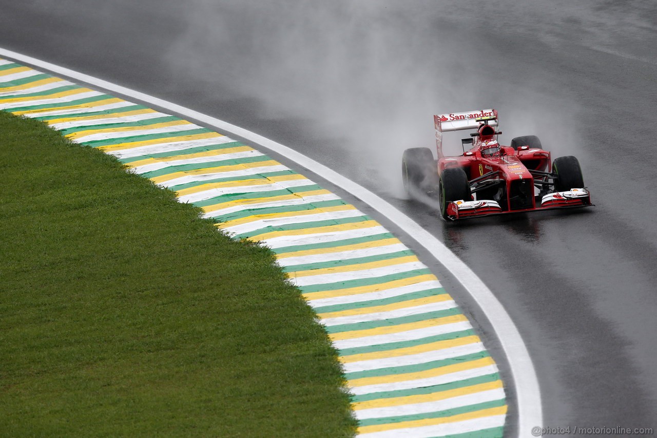 GP BRASILE, 22.11.2013- Prove Libere 2, Felipe Massa (BRA) Ferrari F138 