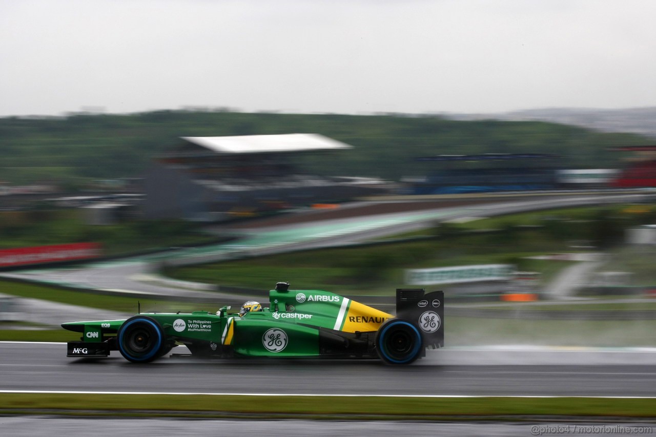GP BRASILE, 22.11.2013- Prove Libere 2, Charles Pic (FRA) Caterham F1 Team CT03 
