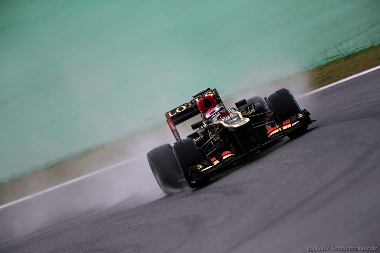 GP BRASILE, 22.11.2013- Prove Libere 2, Heikki Kovalainen (FIN) Lotus F1 Team E21  
