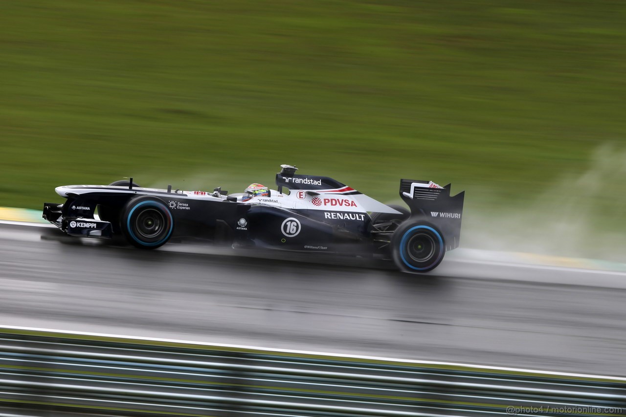 GP BRASILE, 22.11.2013- Prove Libere 2, Pastor Maldonado (VEN) Williams F1 Team FW35 
