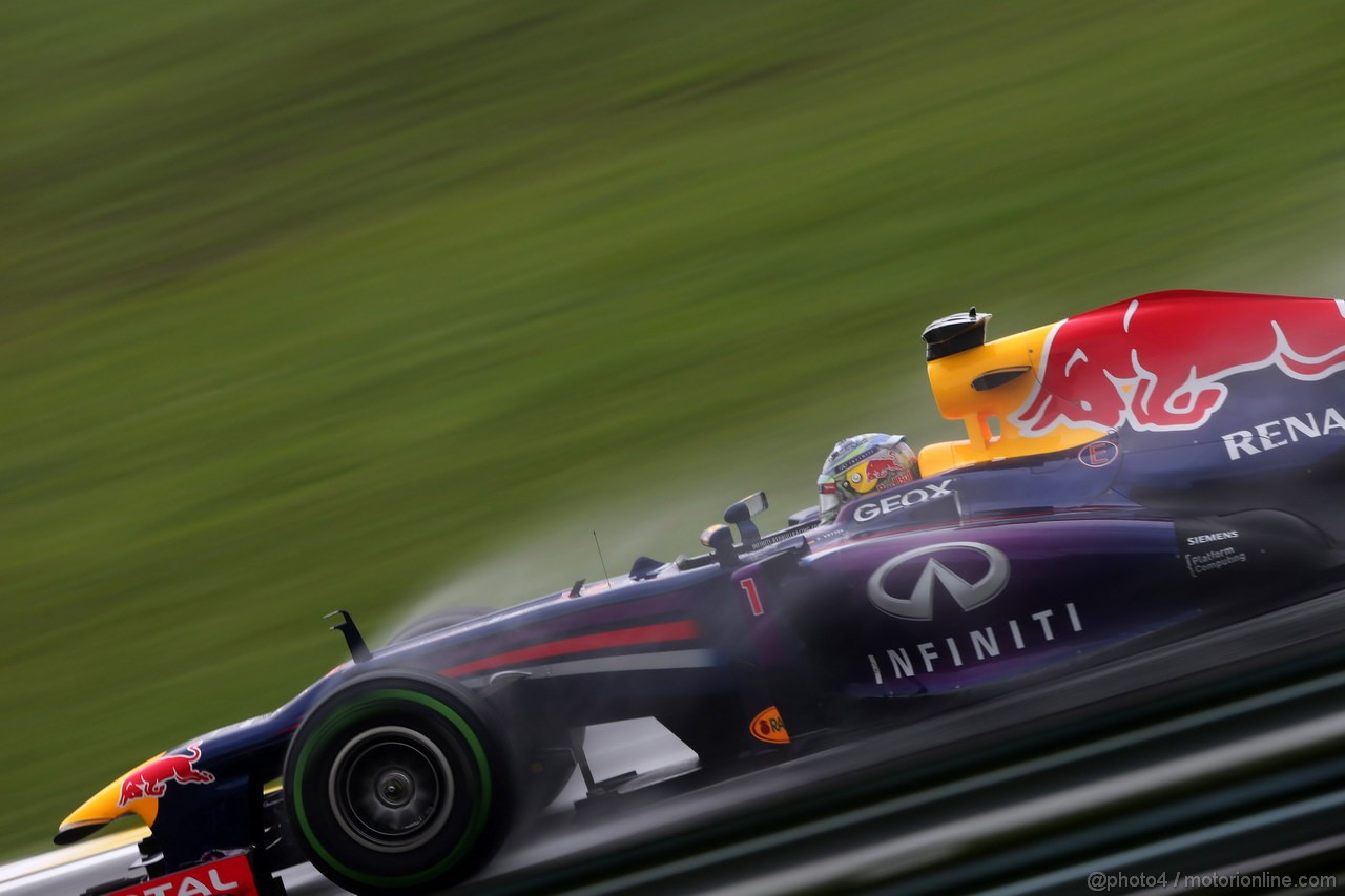 GP BRASILE, 22.11.2013- Prove Libere 2, Sebastian Vettel (GER) Red Bull Racing RB9 