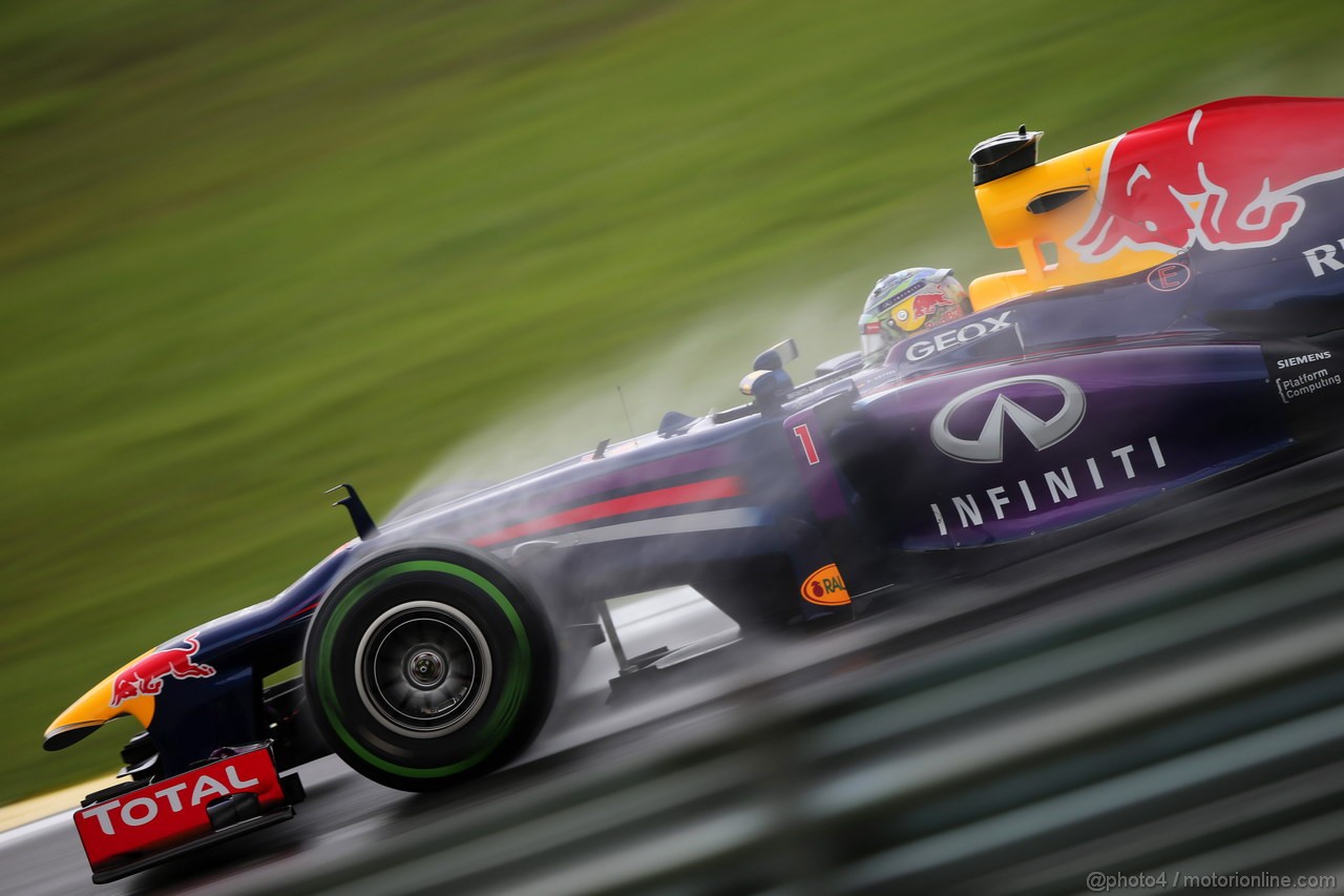 GP BRASILE, 22.11.2013- Prove Libere 2, Sebastian Vettel (GER) Red Bull Racing RB9 