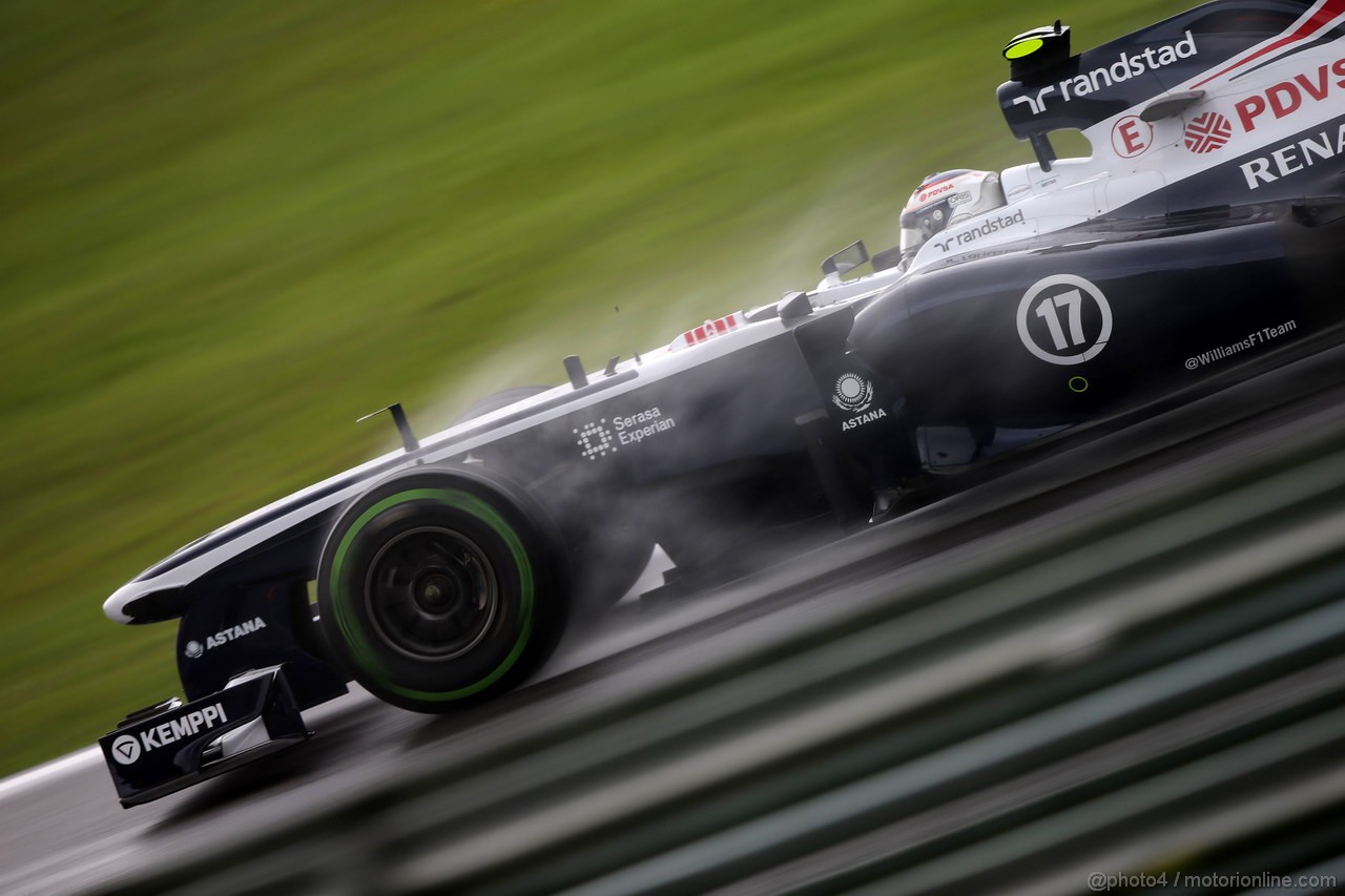 GP BRASILE, 22.11.2013- Prove Libere 2, Valtteri Bottas (FIN), Williams F1 Team FW35 