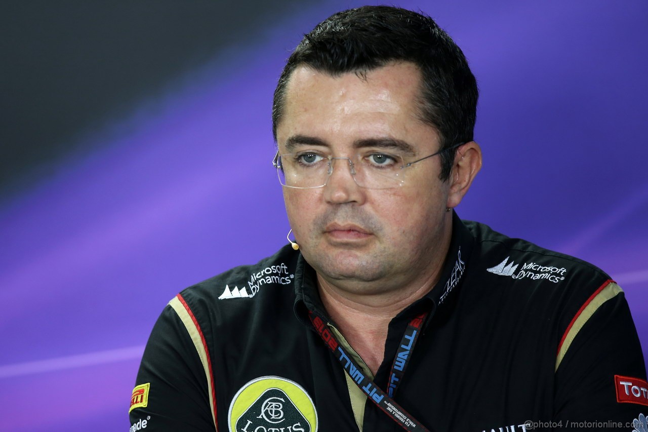 GP BRASILE, 22.11.2013- Conferenza Stampa, Eric Boullier (FRA), Team Manager, Lotus F1 Team 