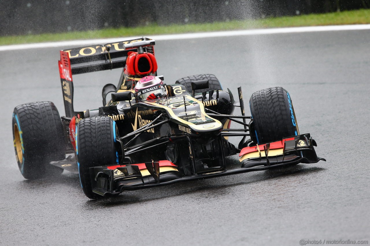 GP BRASILE, 22.11.2013- Prove Libere 2, Heikki Kovalainen (FIN) Lotus F1 Team E21  