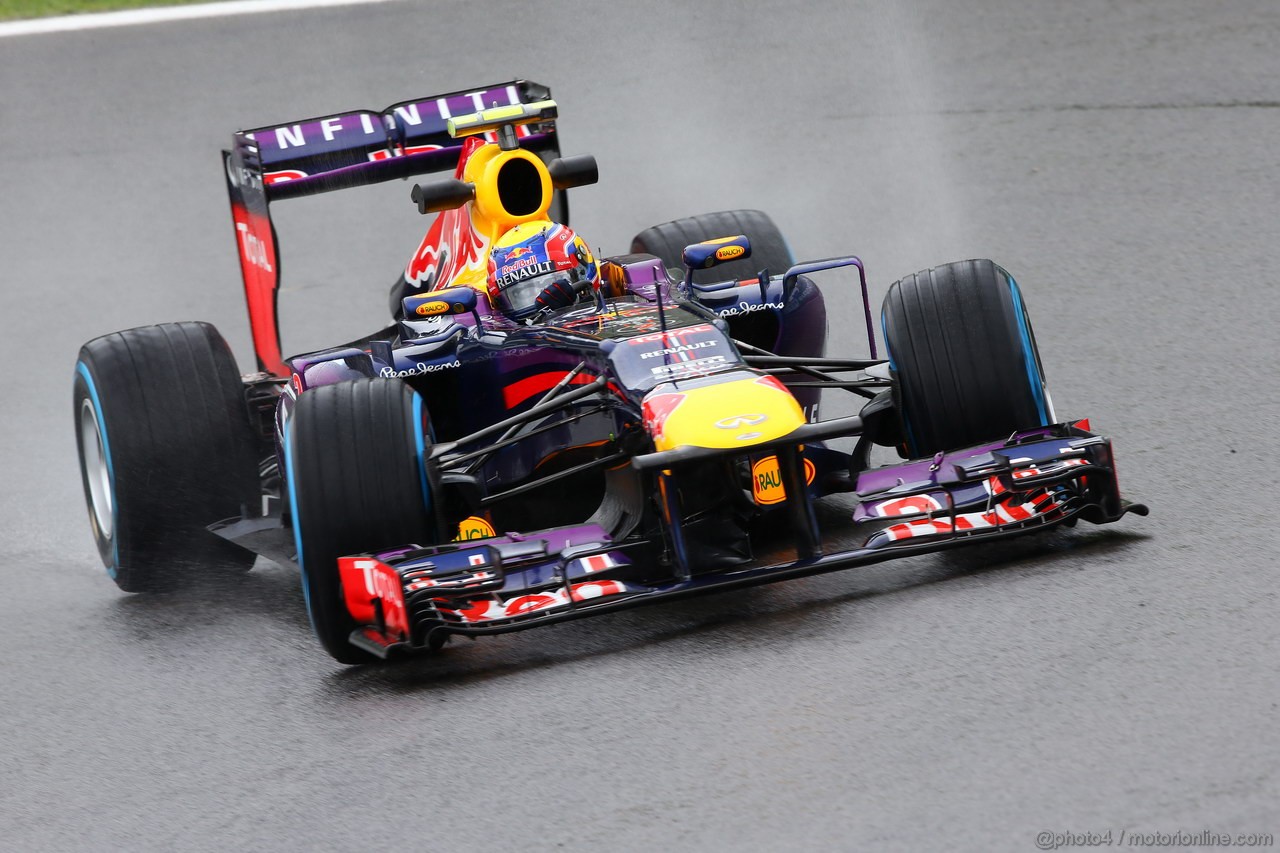 GP BRASILE, 22.11.2013- Prove Libere 2, Mark Webber (AUS) Red Bull Racing RB9 