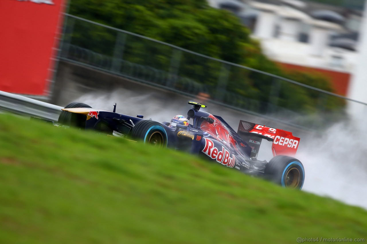 GP BRASILE, 22.11.2013- Prove Libere 2,Daniel Ricciardo (AUS) Scuderia Toro Rosso STR8 
