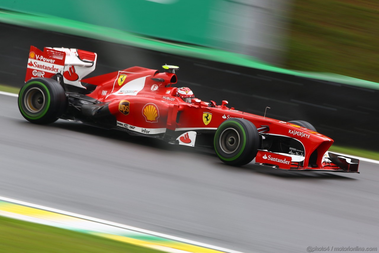GP BRASILE, 22.11.2013- Prove Libere 2, Felipe Massa (BRA) Ferrari F138 
