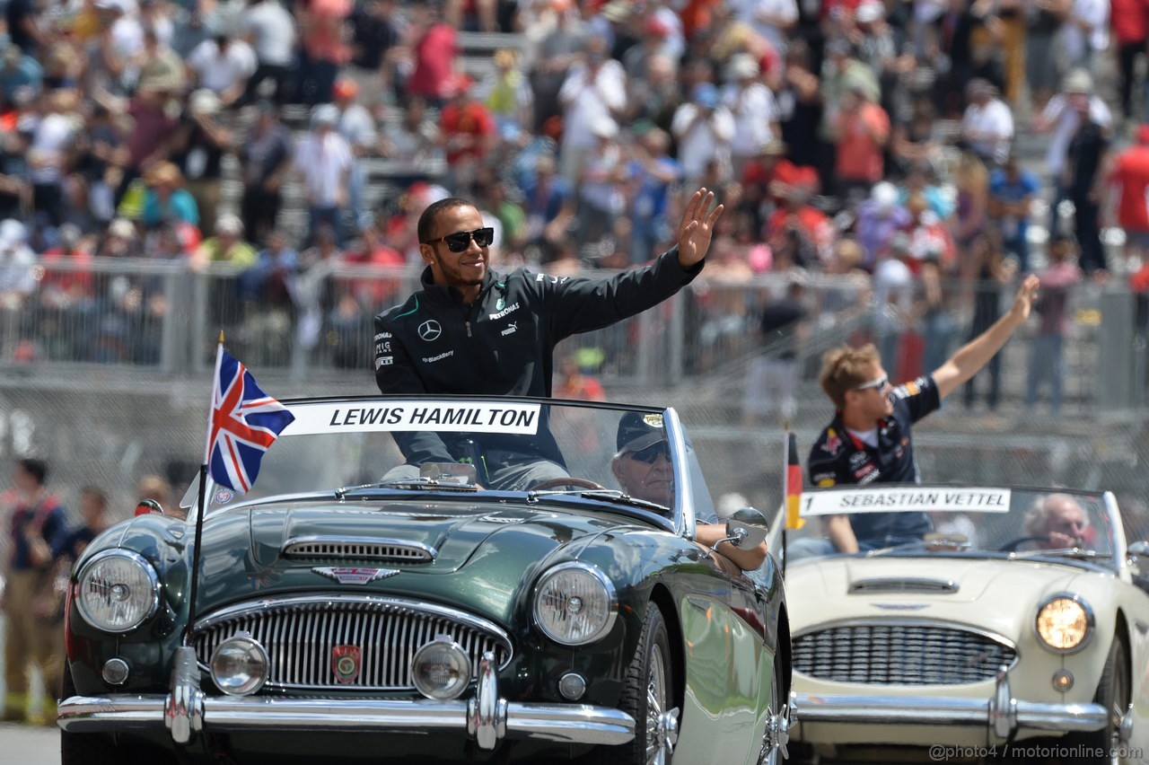 GP CANADA, 09.06.2013- Driver Parade, Lewis Hamilton (GBR) Mercedes AMG F1 W04