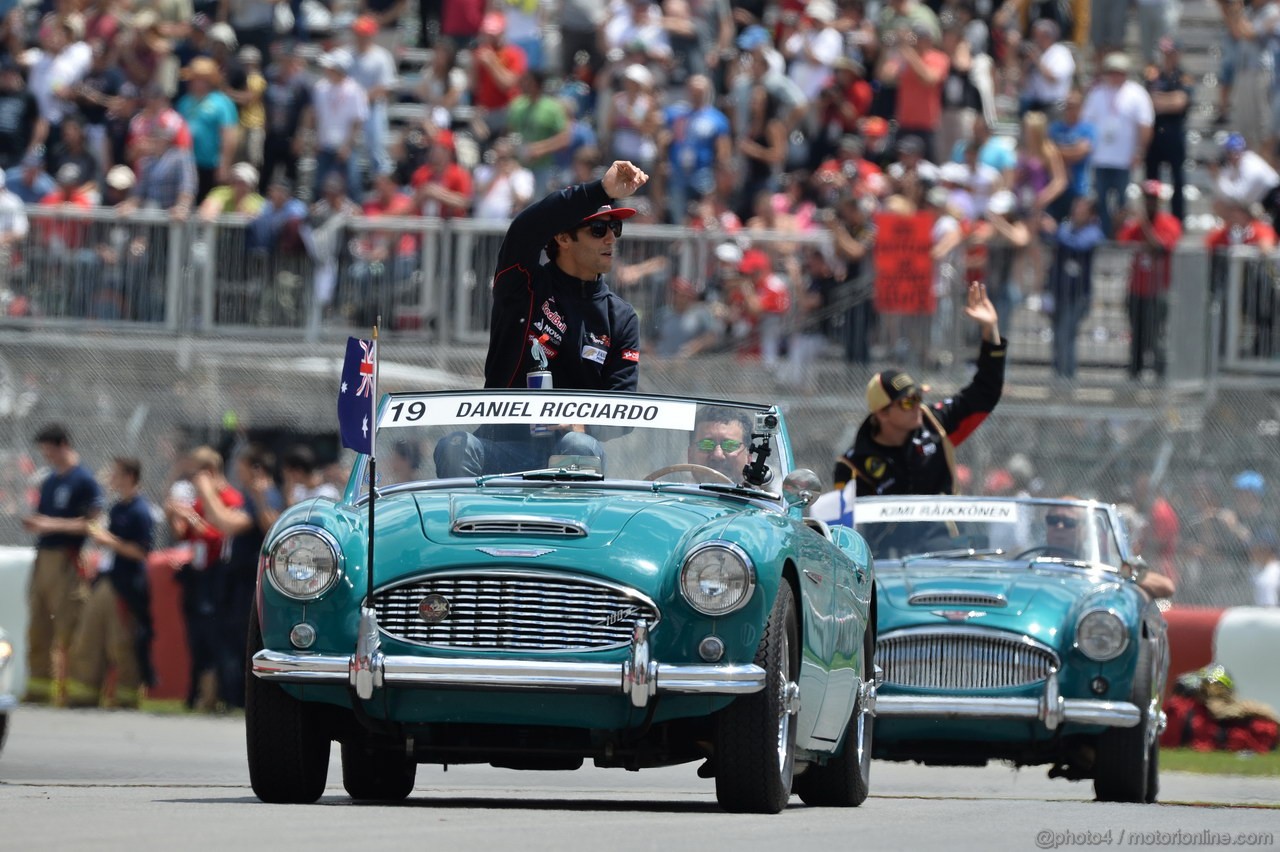 GP CANADA, 09.06.2013- Driver Parade, Daniel Ricciardo (AUS) Scuderia Toro Rosso STR8