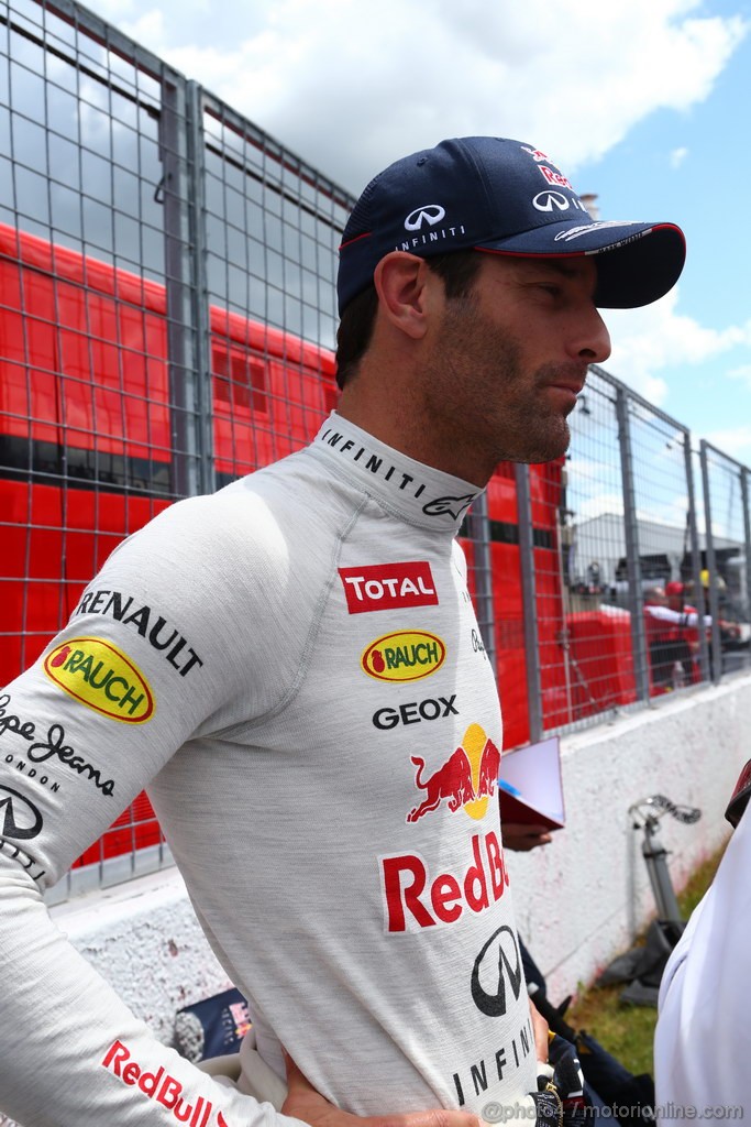 GP CANADA, 09.06.2013- Gara, Mark Webber (AUS) Red Bull Racing RB9