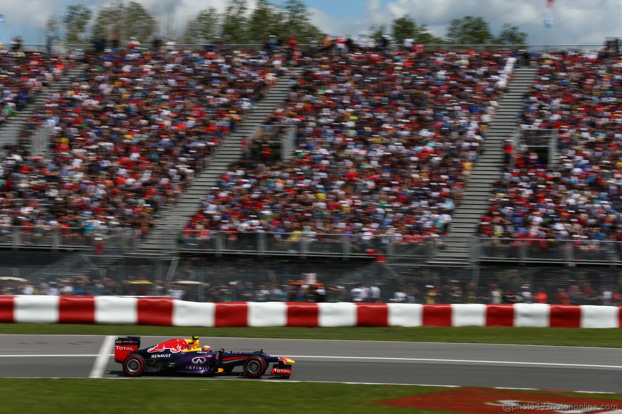 GP CANADA, 09.06.2013- Gara, Mark Webber (AUS) Red Bull Racing RB9