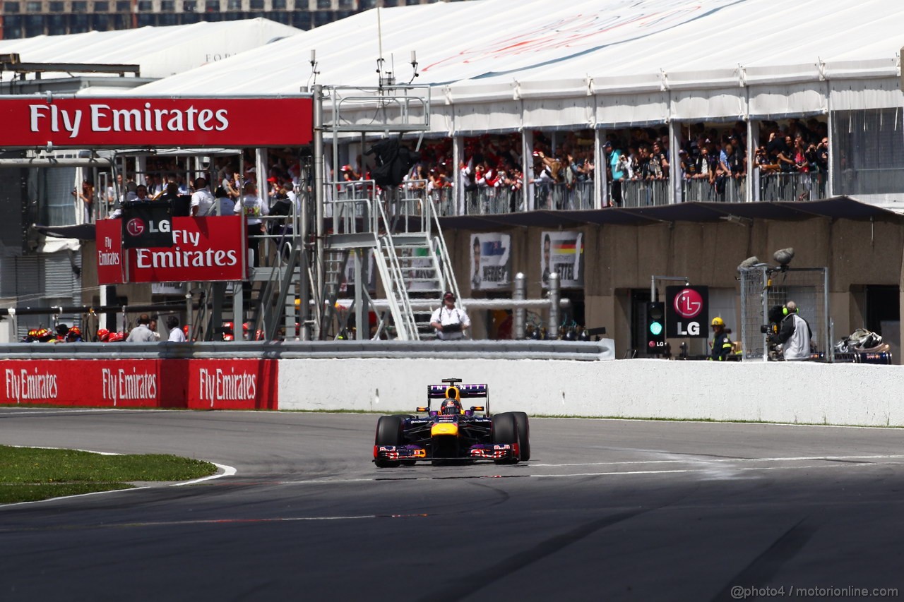 GP CANADA, 09.06.2013- Gara, Sebastian Vettel (GER) Red Bull Racing RB9