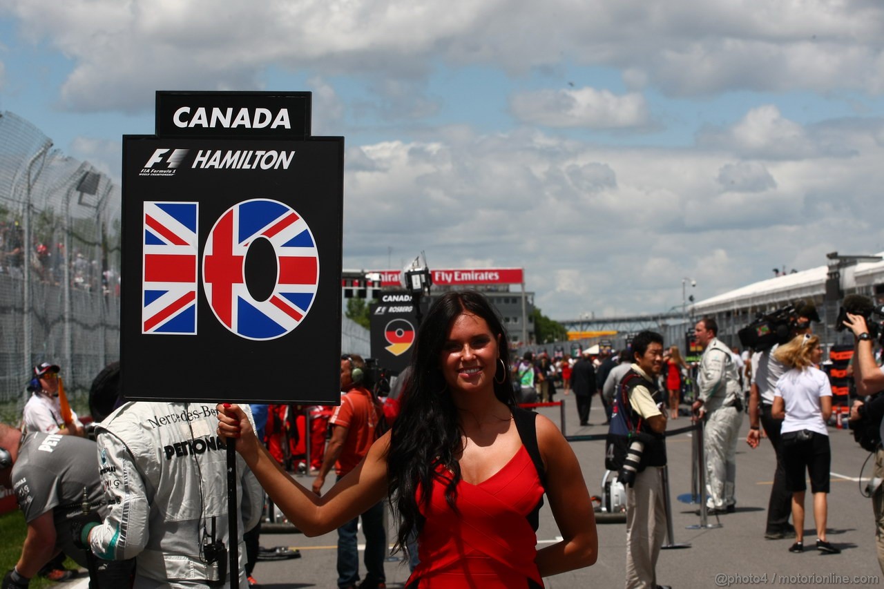 GP CANADA, 09.06.2013- Gara,  griglia Ragazzas