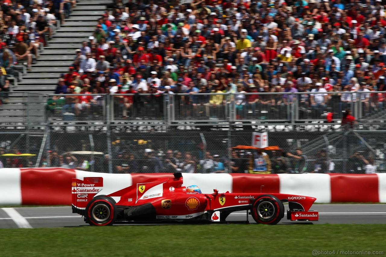 GP CANADA, 09.06.2013- Gara, Fernando Alonso (ESP) Ferrari F138