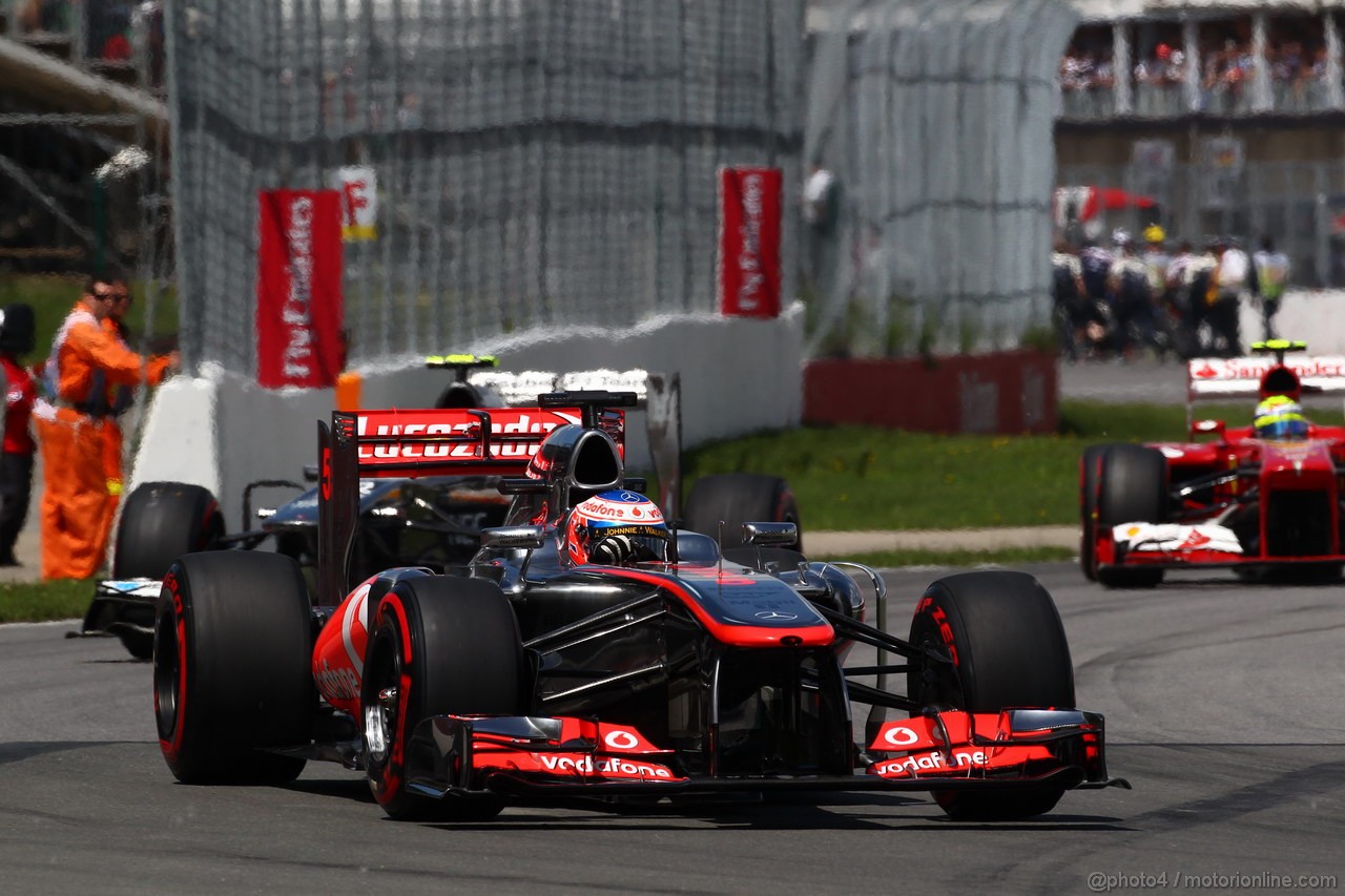 GP CANADA, 09.06.2013- Gara, Jenson Button (GBR) McLaren Mercedes MP4-28