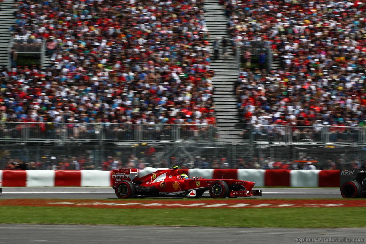 GP CANADA, 09.06.2013- Gara, Felipe Massa (BRA) Ferrari F138