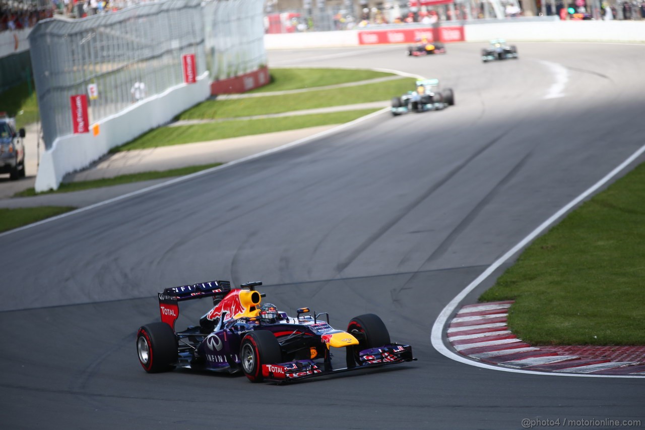 GP CANADA, 09.06.2013- Gara, Sebastian Vettel (GER) Red Bull Racing RB9